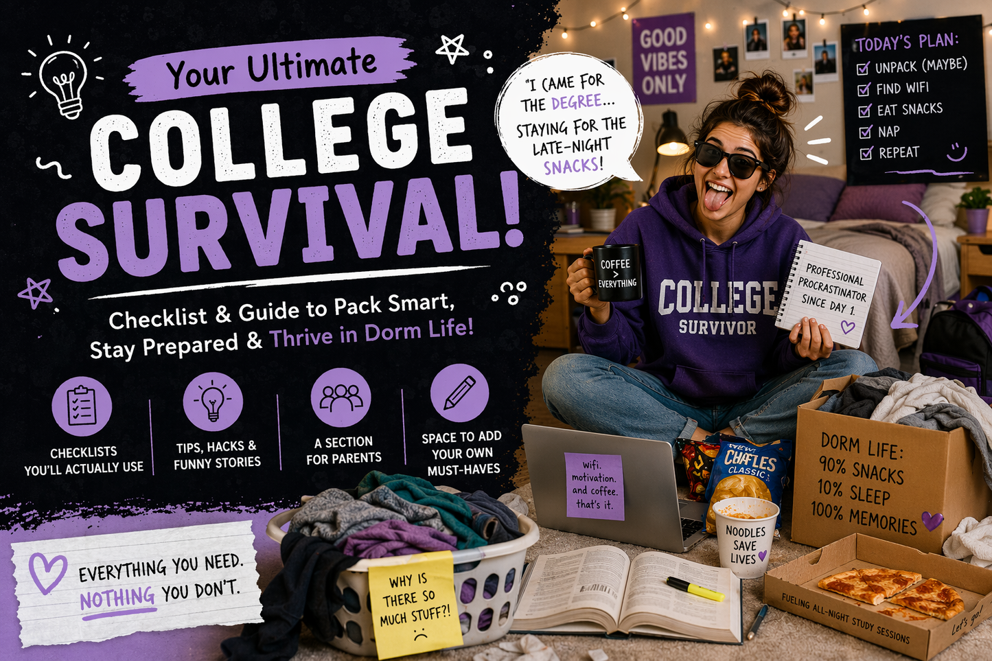 The Ultimate College Survival Checklist & Guide