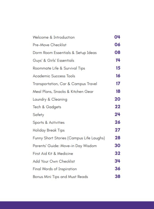 The Ultimate College Survival Checklist & Guide